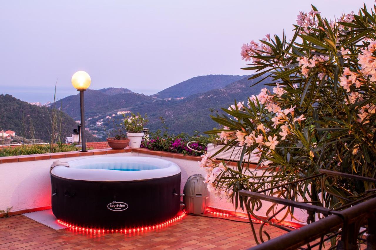 Ampi Terrazzi E Parcheggio - Relax In Villa Bardino Nuovo Dış mekan fotoğraf